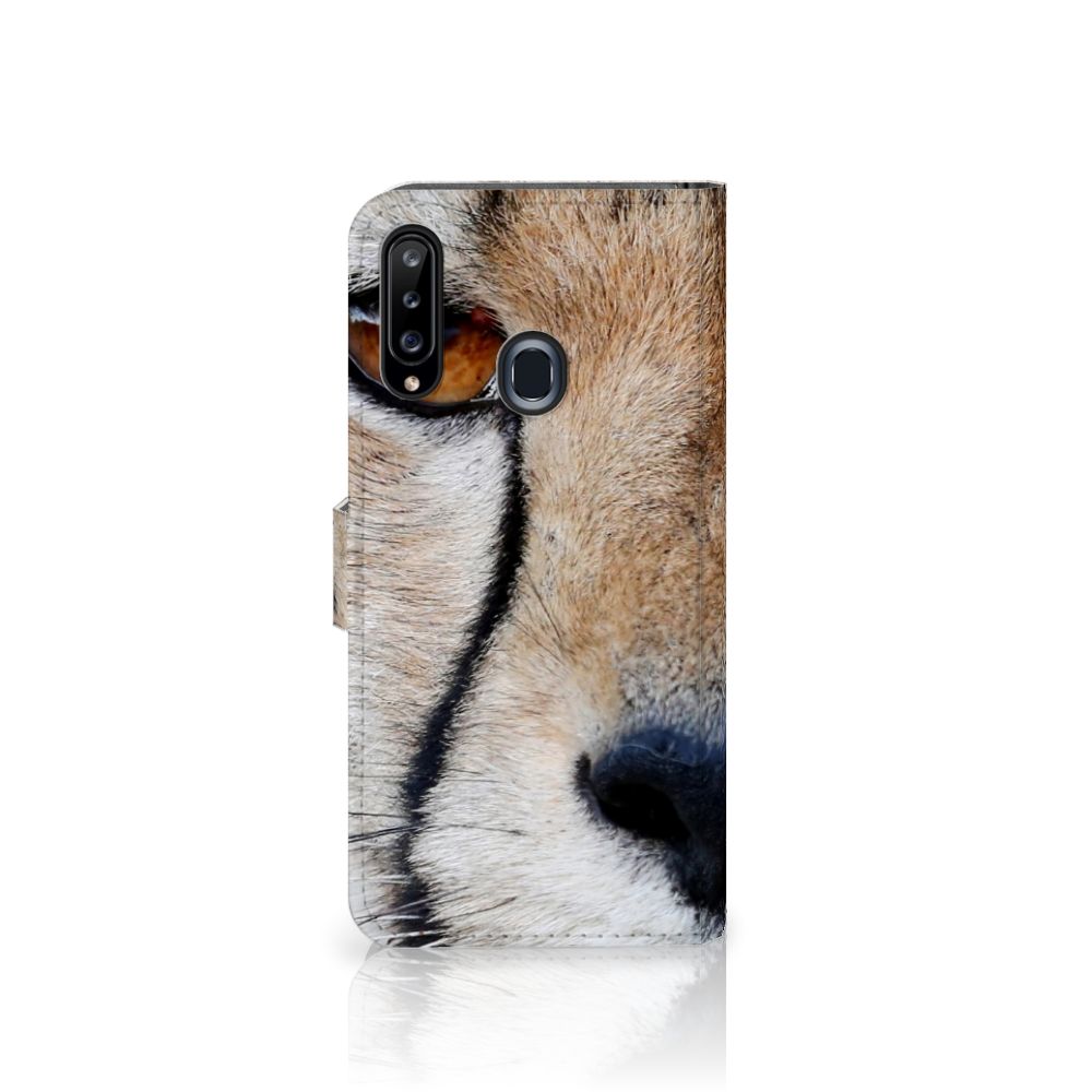 Samsung Galaxy A20s Telefoonhoesje met Pasjes Cheetah