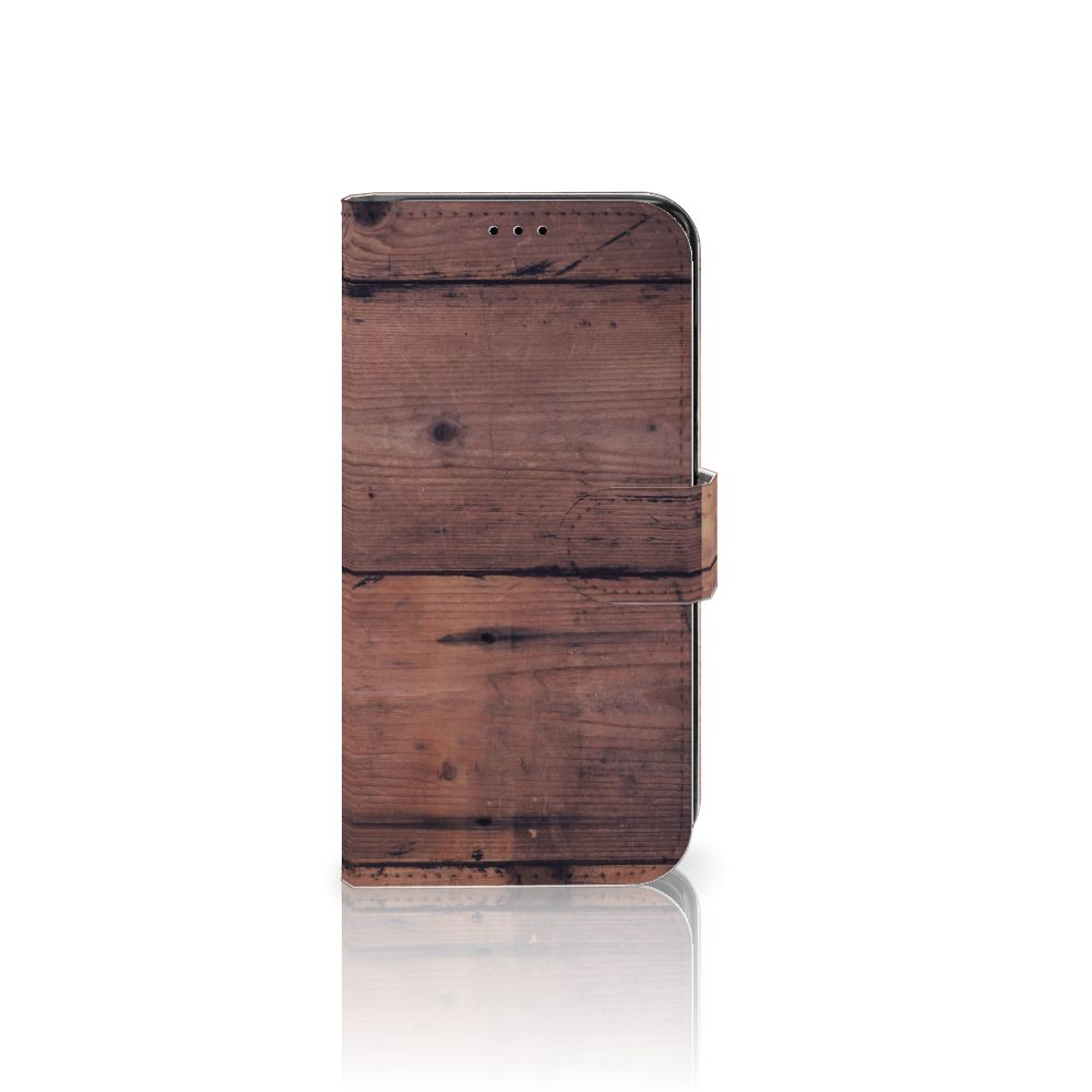 Samsung Galaxy S7 Edge Book Style Case Old Wood