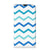 iPhone 13 Pro Hoesje met Magneet Zigzag Blauw in zigzag design met verschillende tinten blauw 🌊.
