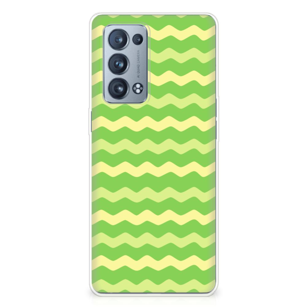 OPPO Reno 6 Pro Plus 5G TPU bumper Waves Green B2C Telecom
