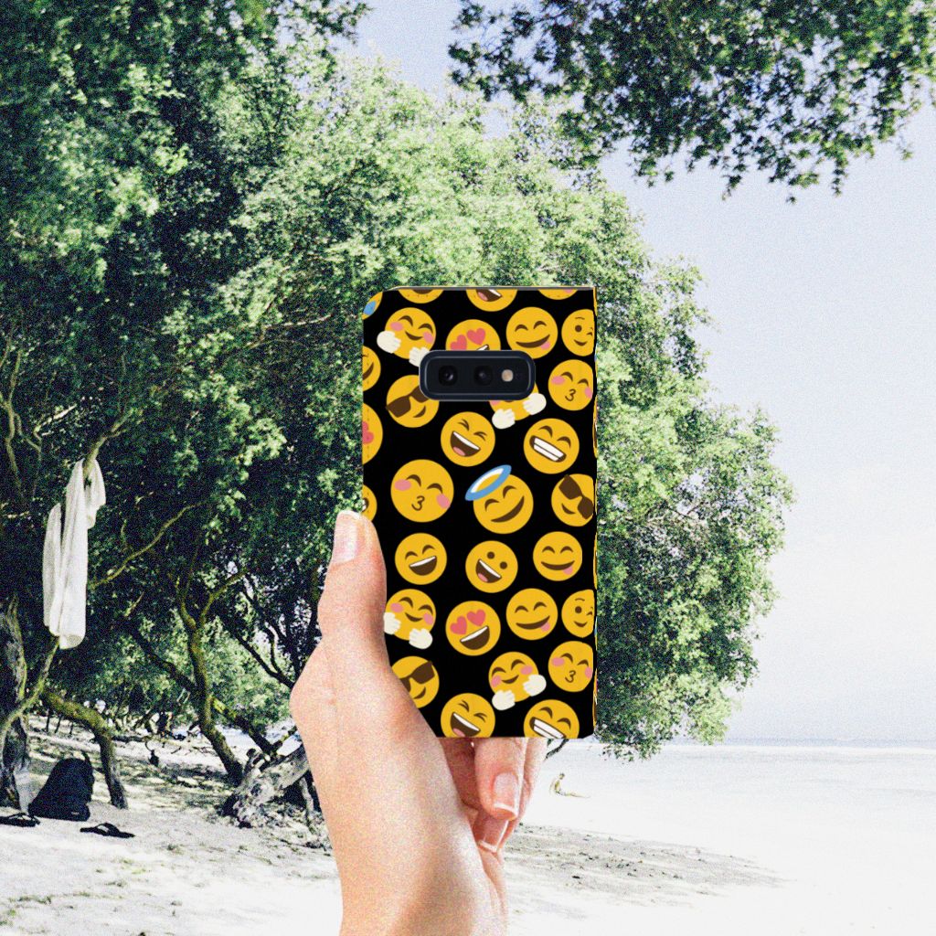 Samsung Galaxy S10e Hoesje met Magneet Emoji
