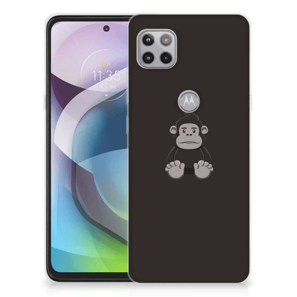 Motorola Moto G 5G Telefoonhoesje met Naam Gorilla