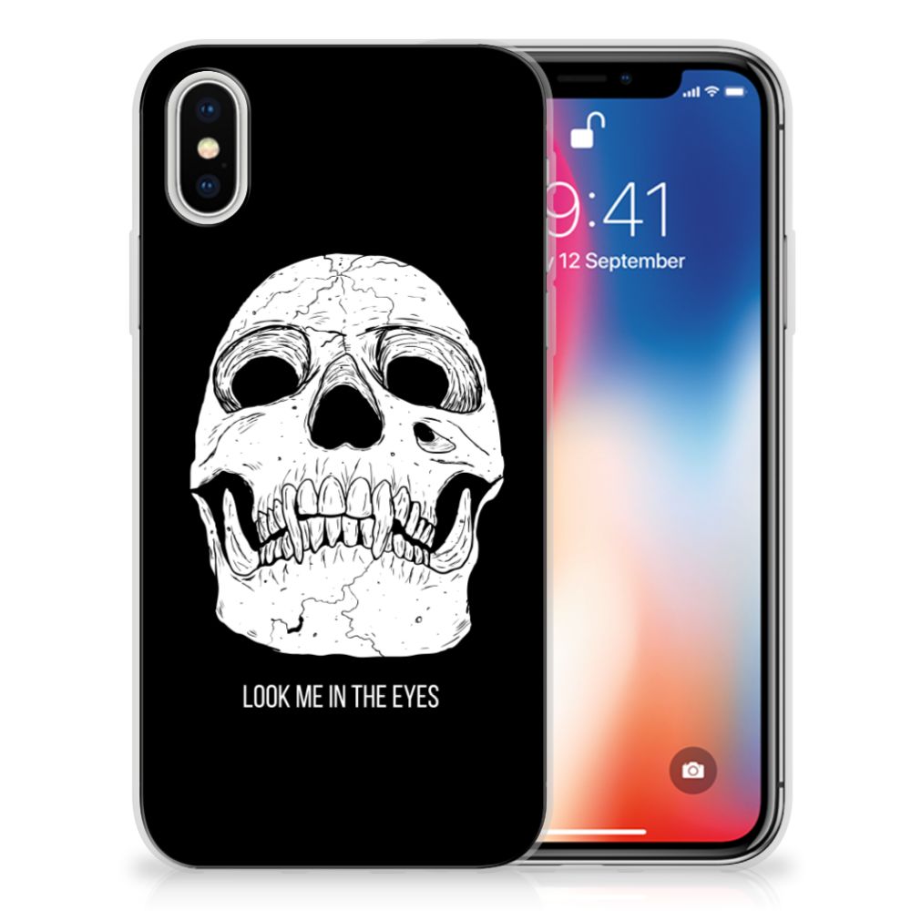 Silicone Back Case Apple iPhone X | Xs Skull Eyes
