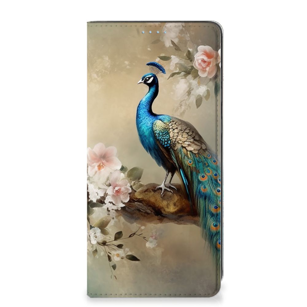 Hoesje maken voor Samsung Galaxy A21s Vintage Pauwen