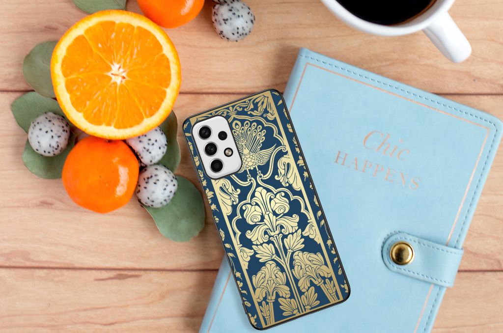 Samsung Galaxy A23 Bloemen Hoesje Beige Flowers B2C Telecom