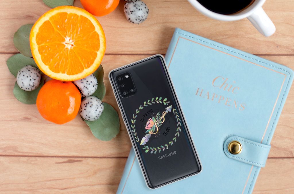 Samsung Galaxy A31 Telefoonhoesje met Naam Boho Dreams B2C Telecom