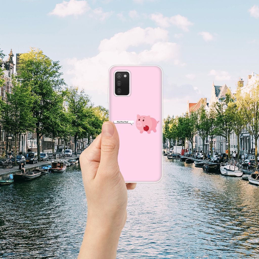 Samsung Galaxy A03S Telefoonhoesje met Naam Pig Mud B2C Telecom