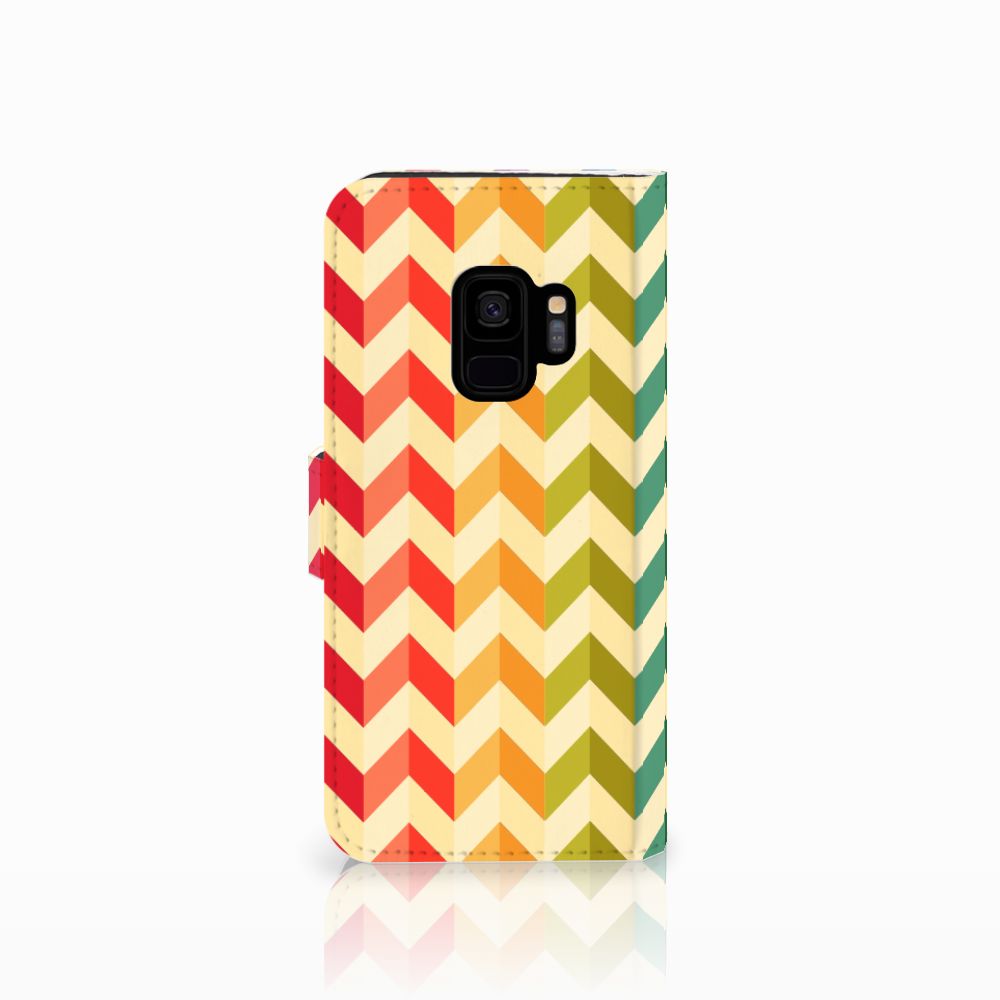 Samsung Galaxy S9 Telefoon Hoesje Zigzag Multi Color