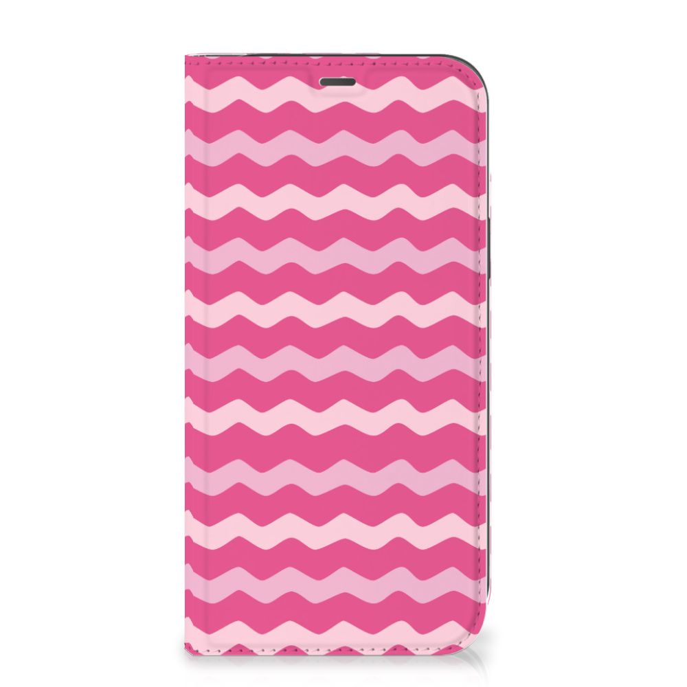 iPhone 12 Pro Max Hoesje met Magneet Waves Pink - B2C Telecom