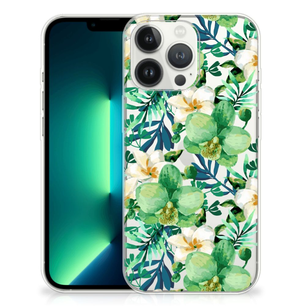 iPhone 13 Pro Max TPU Case Orchidee Groen B2C Telecom
