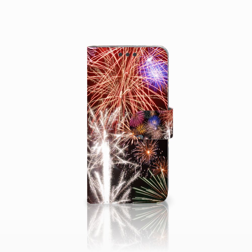 Microsoft Lumia 650 Wallet Case met Pasjes Vuurwerk