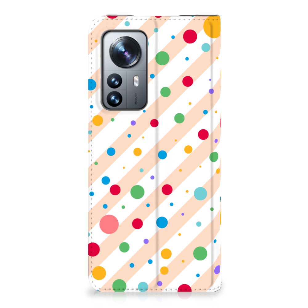 Xiaomi 12 Pro Hoesje met Magneet Dots - B2C Telecom