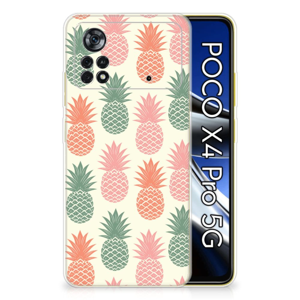 Xiaomi Poco X4 Pro 5G Siliconen Case Ananas B2C Telecom