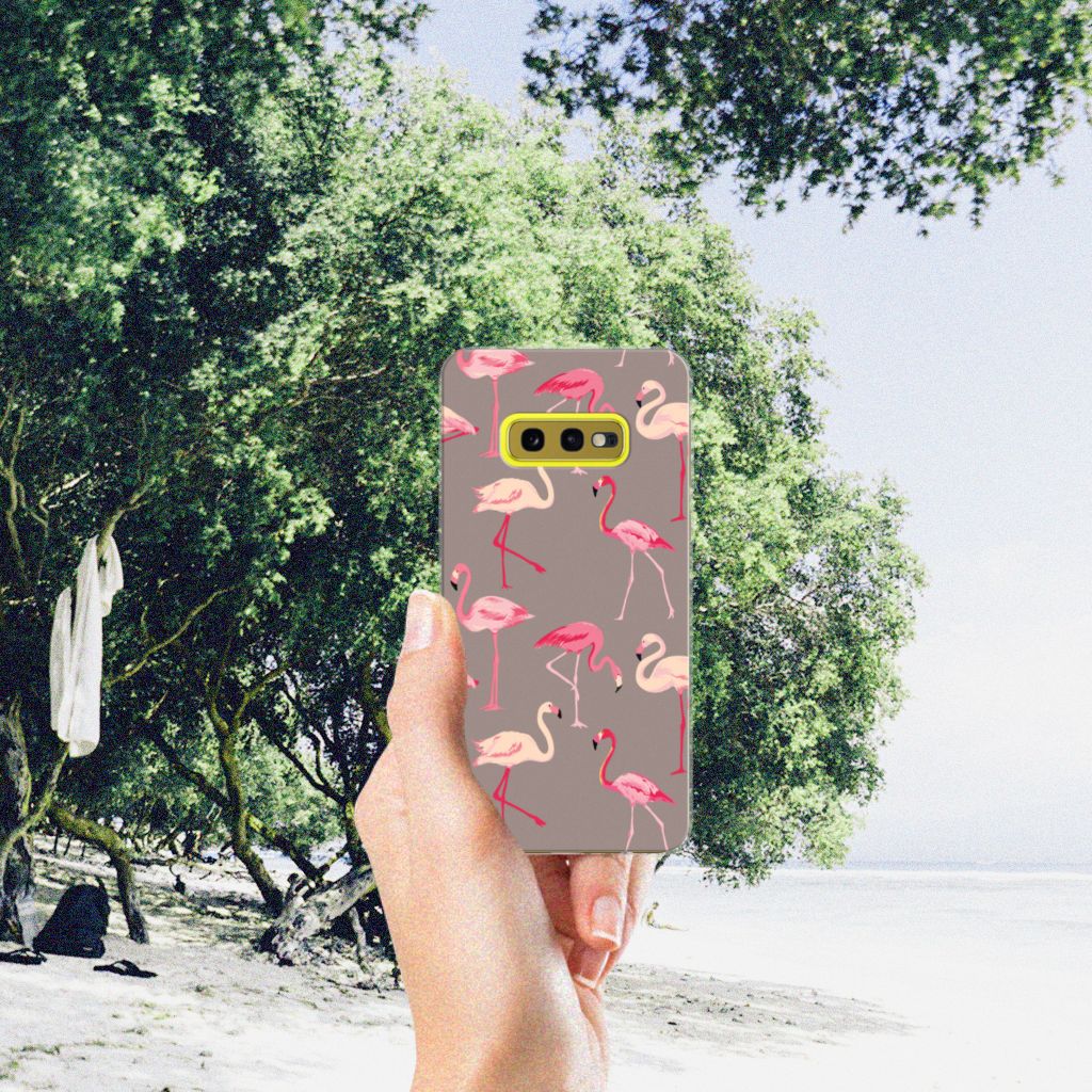 Samsung Galaxy S10e TPU Hoesje Flamingo