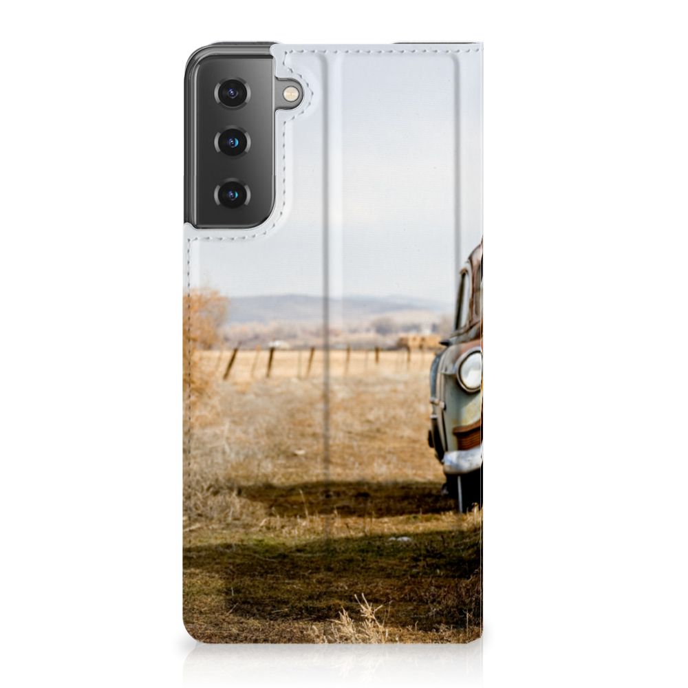 Samsung Galaxy S21 Plus Stand Case Vintage Auto - B2C Telecom