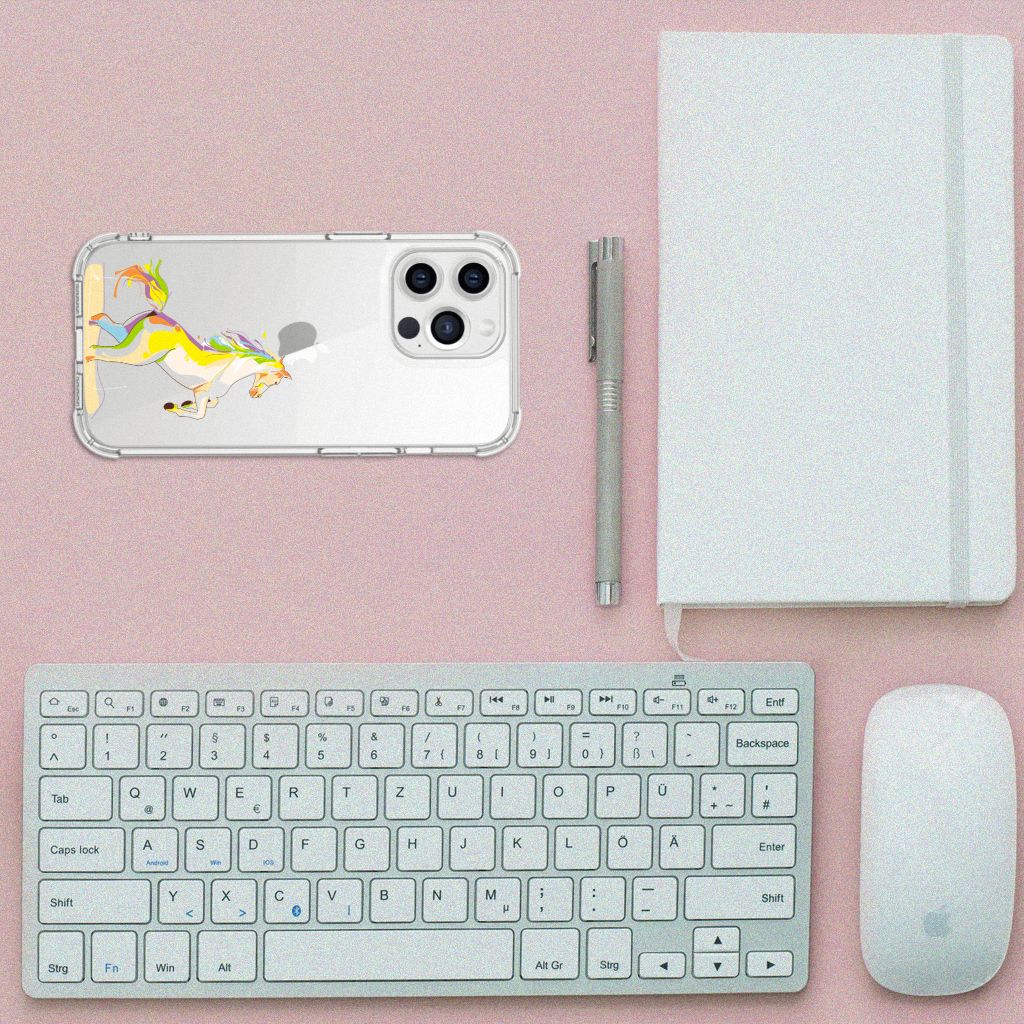 iPhone 13 Pro Max Stevig Bumper Hoesje Horse Color - B2C Telecom