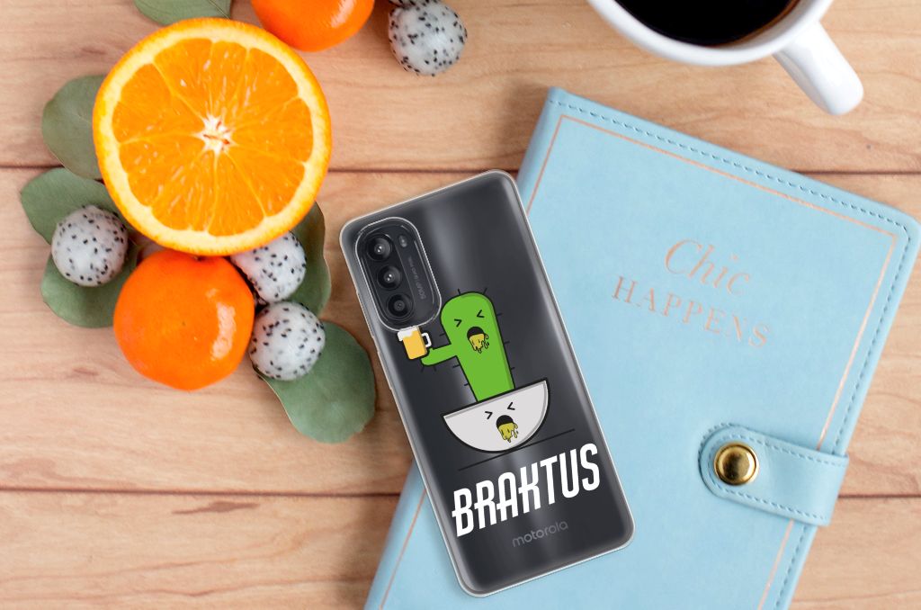 Motorola Moto G52/G82 Telefoonhoesje met Naam Braktus