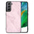 Samsung Galaxy S21FE Marmeren Print Telefoonhoesje Marble Pink - Origineel Cadeau Vriendin B2C Telecom