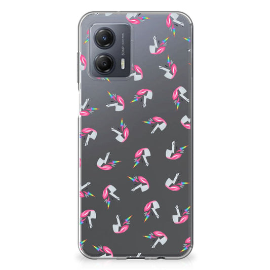 TPU bumper voor Motorola Moto G53 Unicorns