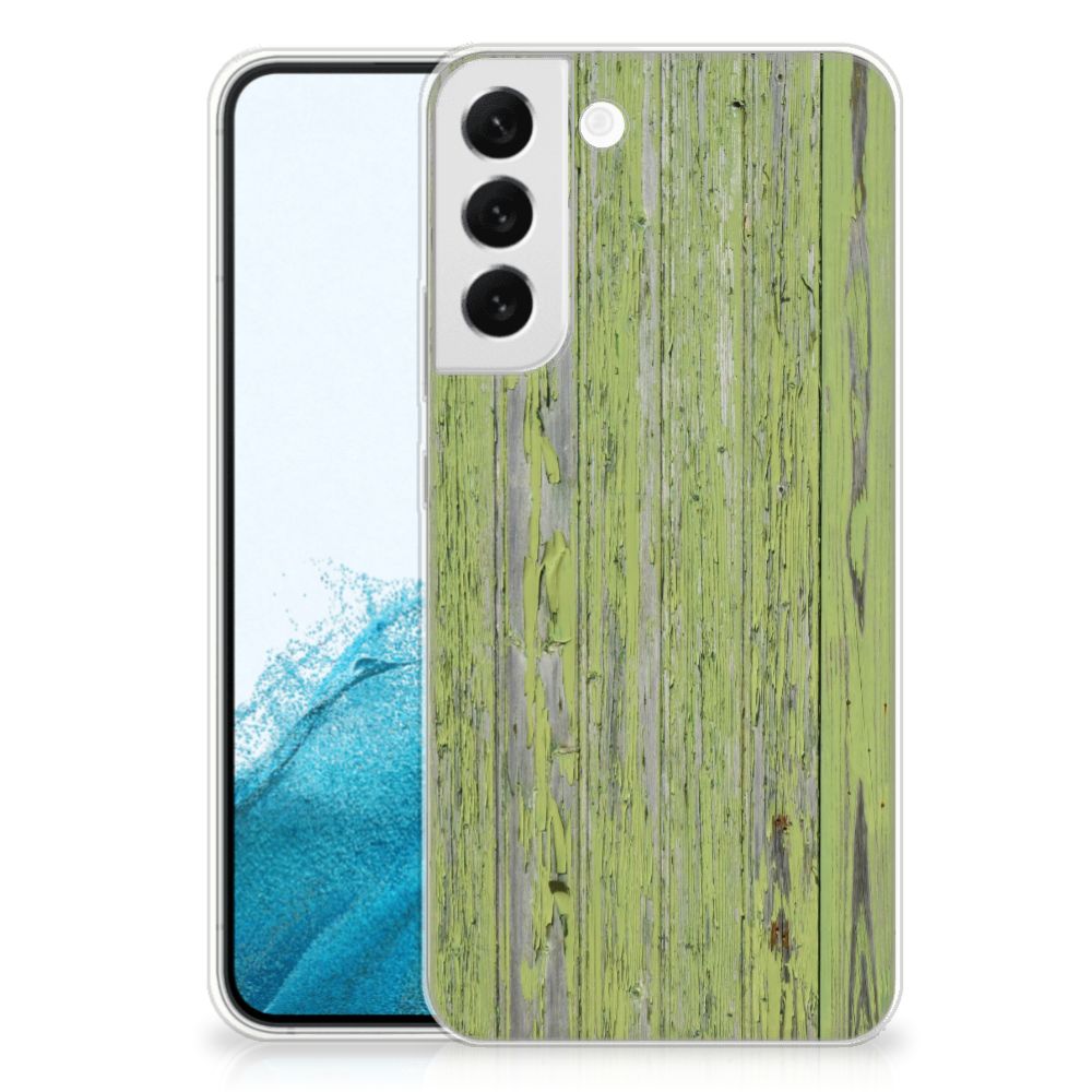 Samsung Galaxy S22 Plus Bumper Hoesje Green Wood