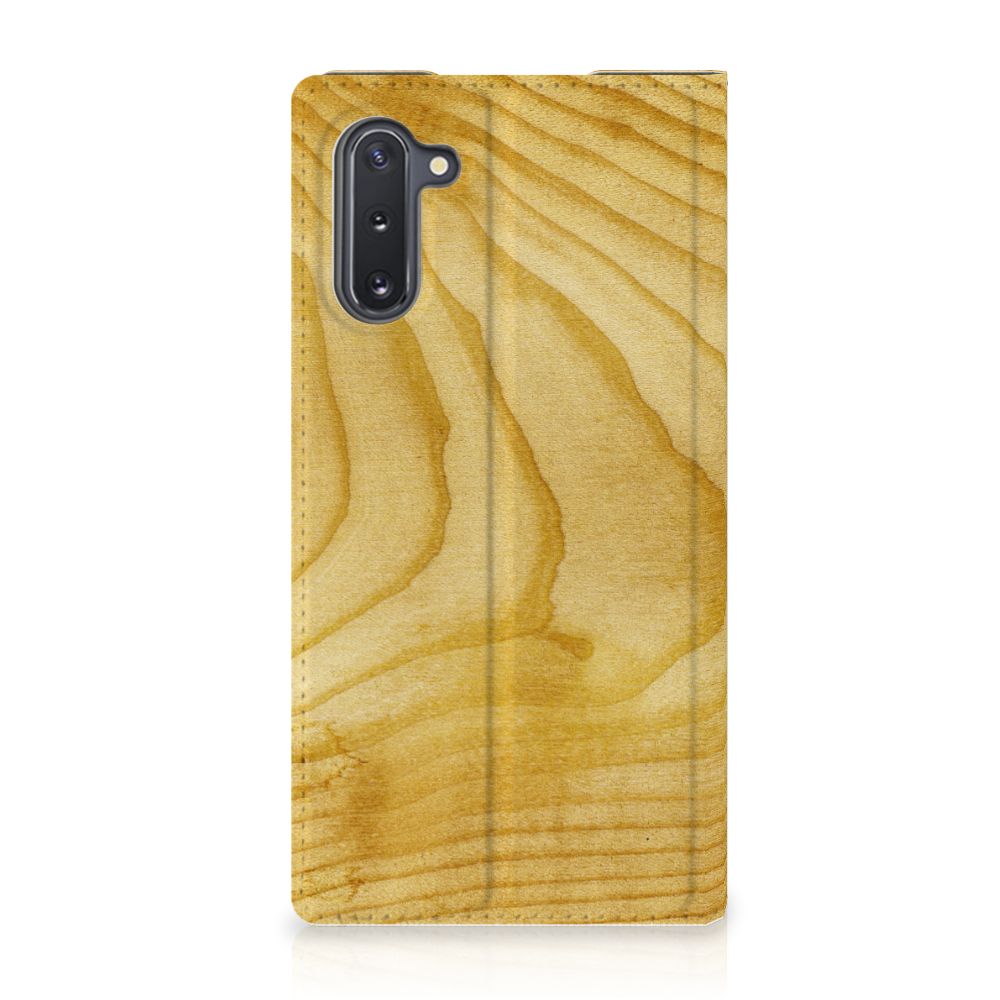 Samsung Galaxy Note 10 Book Wallet Case Licht Hout