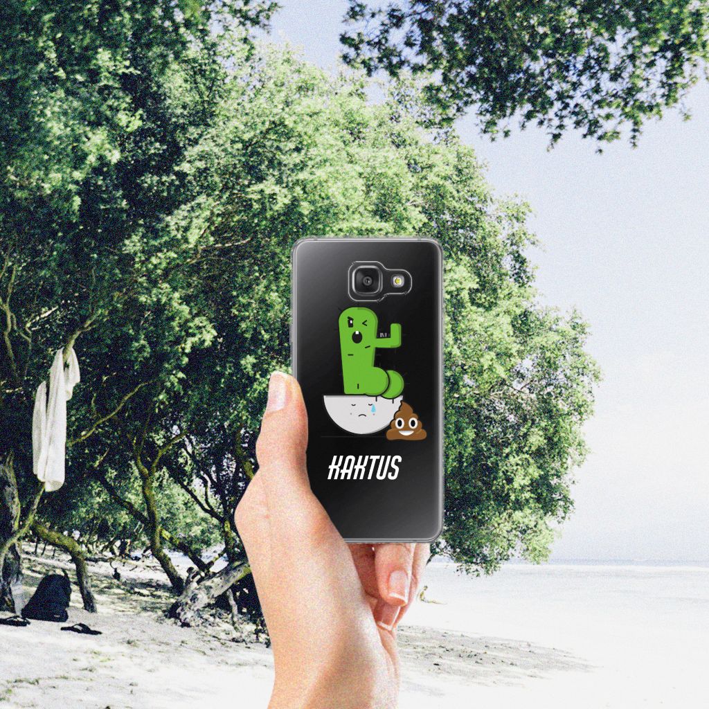 Samsung Galaxy A3 2016 Telefoonhoesje met Naam Cactus Poo