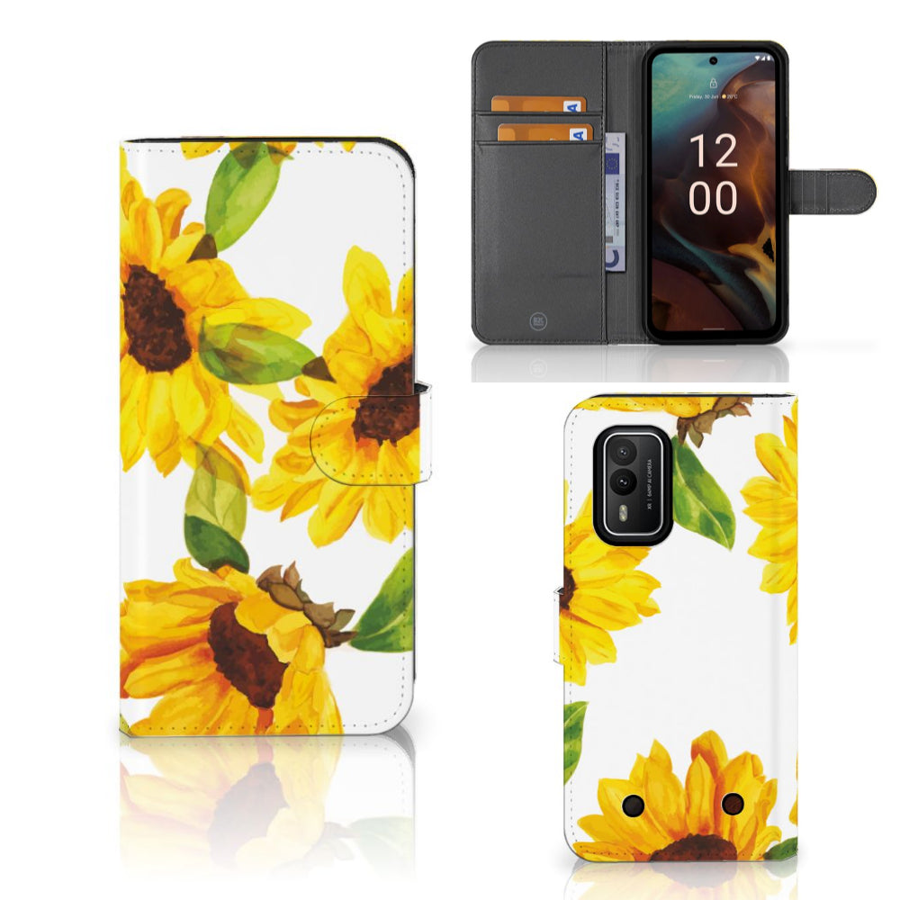 Hoesje voor Nokia XR21 Zonnebloemen