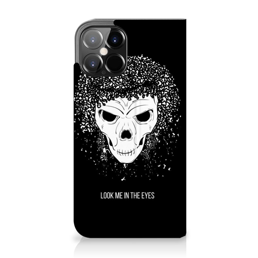 Mobiel BookCase iPhone 12 Pro Max Skull Hair - B2C Telecom