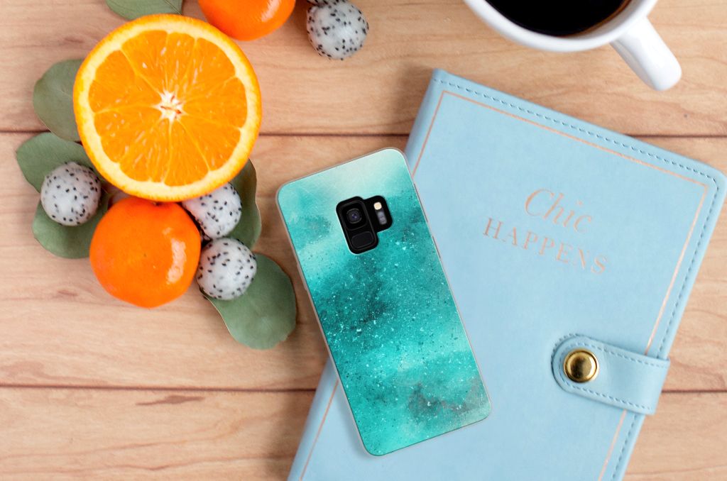 Hoesje maken Samsung Galaxy S9 Painting Blue