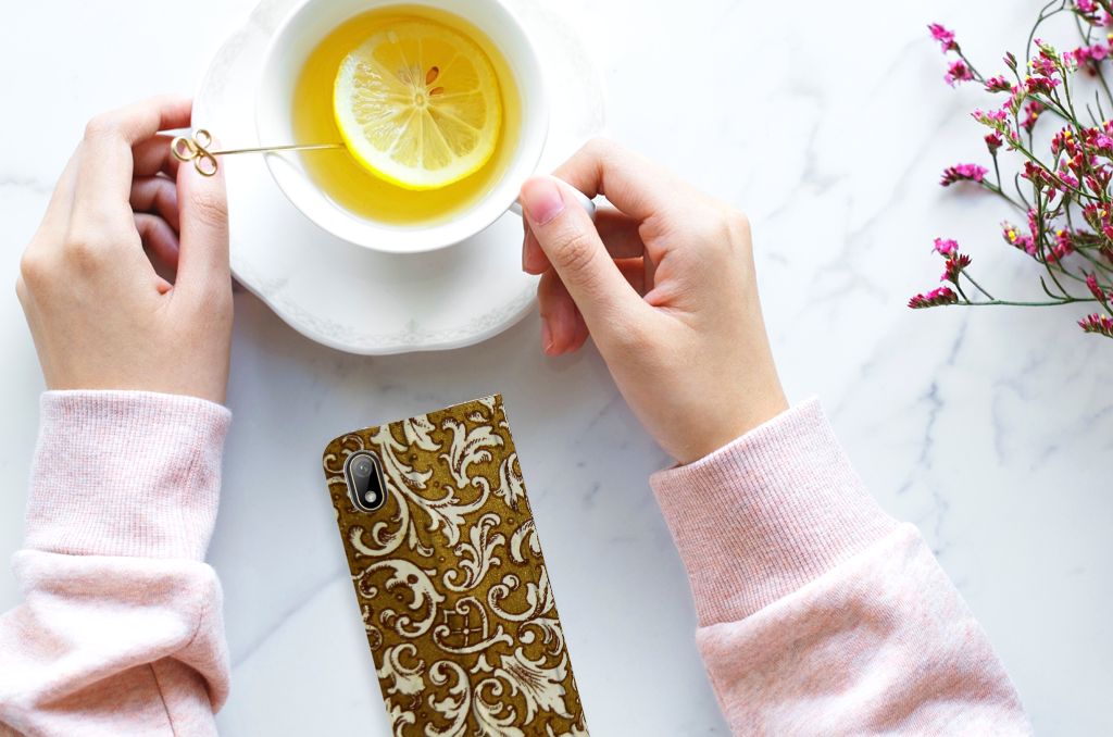 Telefoon Hoesje Huawei Y5 (2019) Barok Goud - B2C Telecom