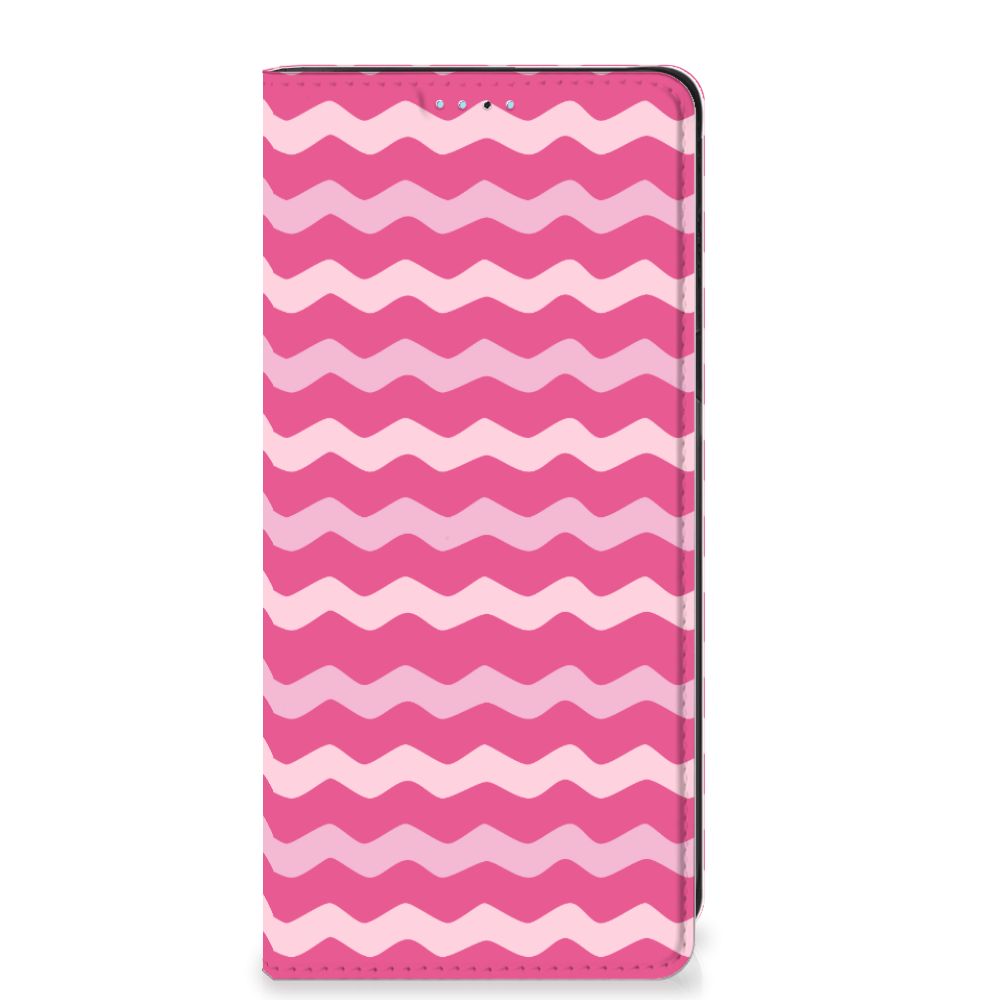 Xiaomi Redmi Note 11/11S Hoesje met Magneet Waves Pink