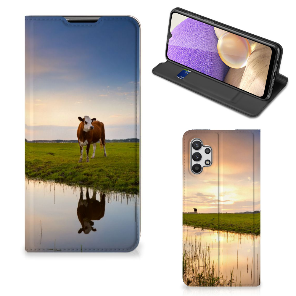 Samsung Galaxy A32 5G Hoesje maken Koe - B2C Telecom
