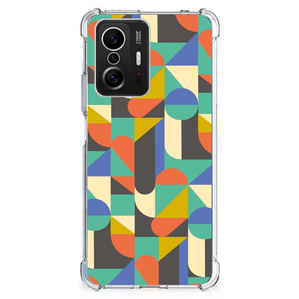 Xiaomi 11T | 11T Pro Doorzichtige Silicone Hoesje Funky Retro