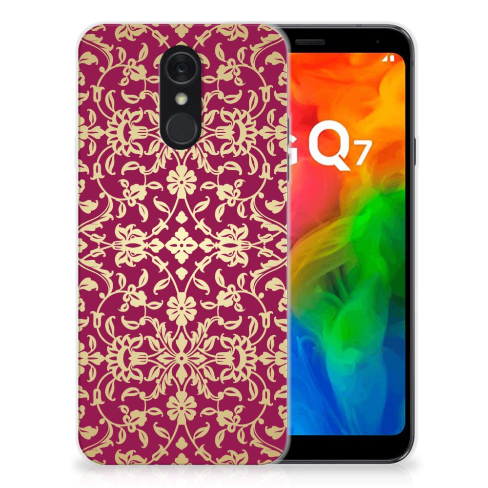 Siliconen Hoesje LG Q7 Barok Pink