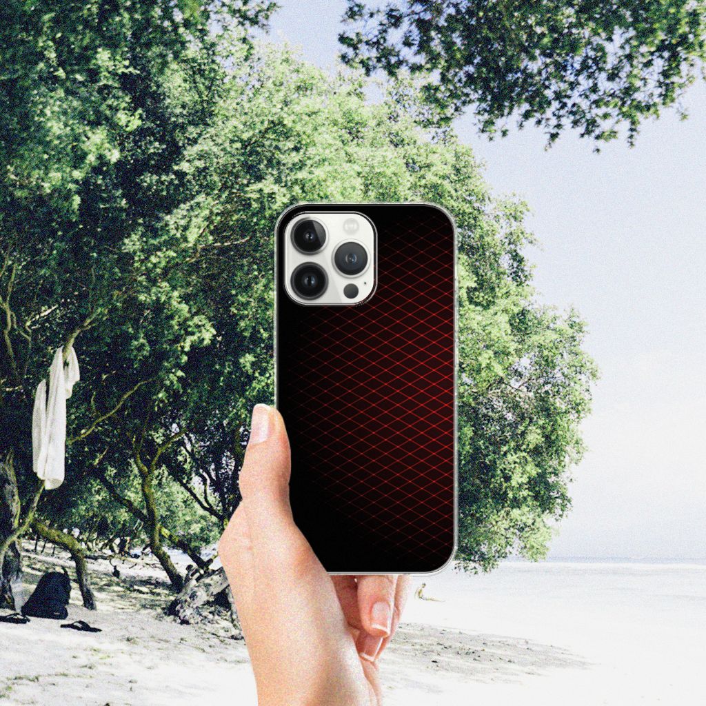 iPhone 13 Pro Max TPU bumper Geruit Rood B2C Telecom
