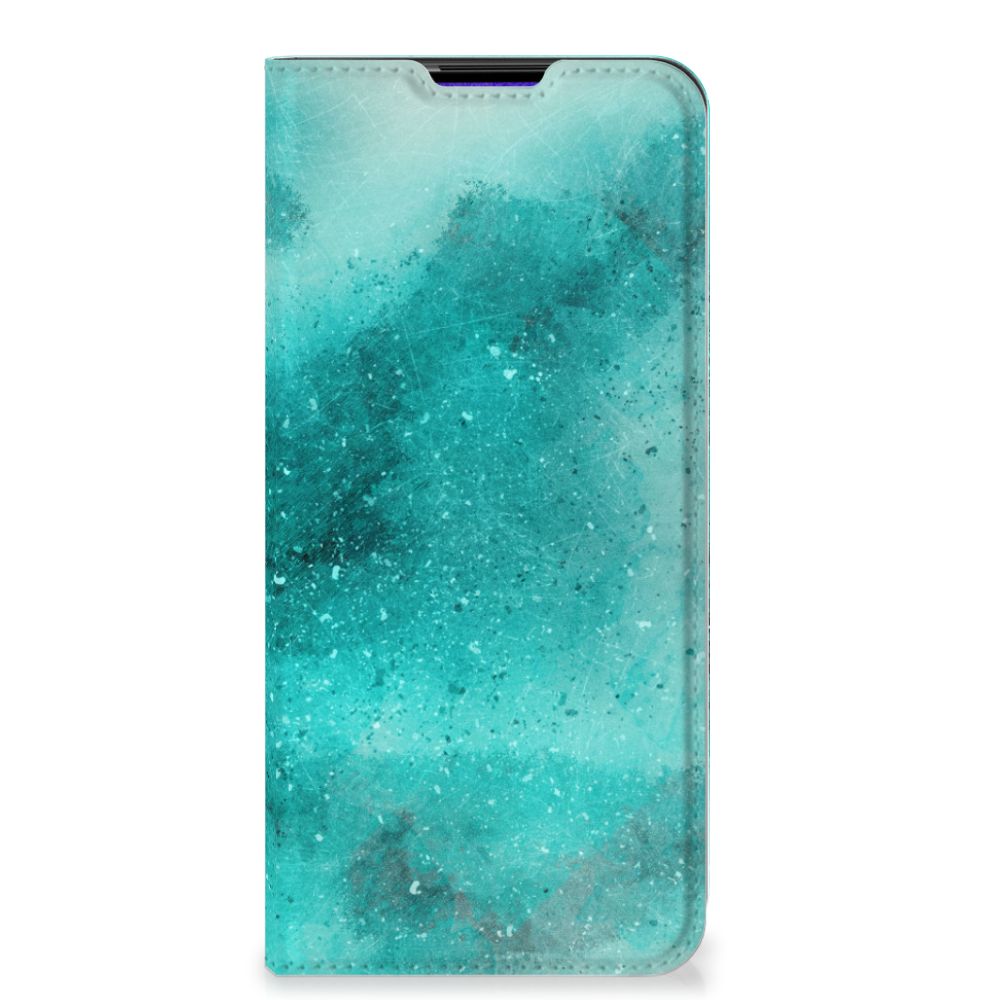 Bookcase Samsung Galaxy A03s Painting Blue - B2C Telecom