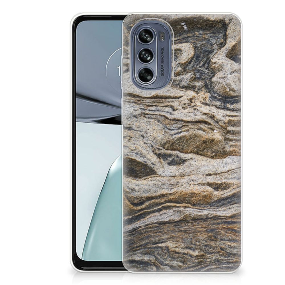 Motorola Moto G62 5G TPU Siliconen Hoesje Steen