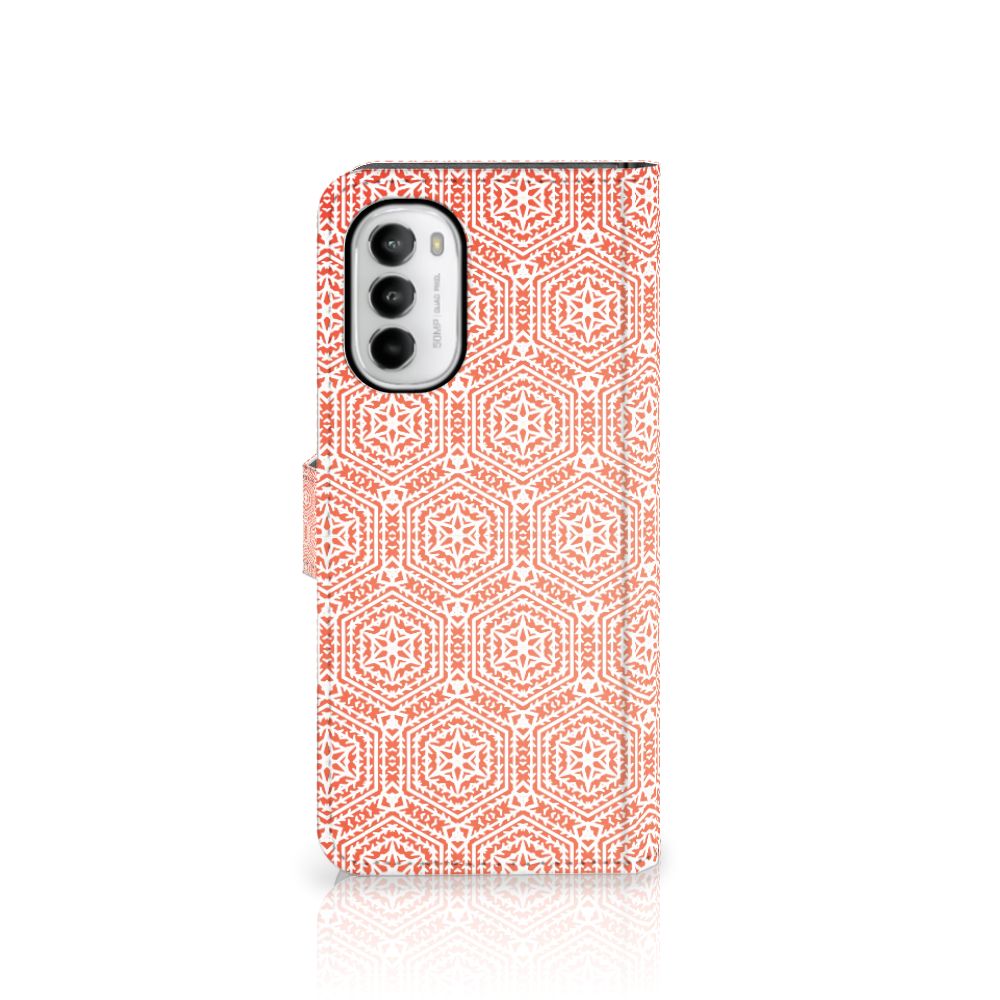 Motorola Moto G52 | Moto G82 Telefoon Hoesje Pattern Orange