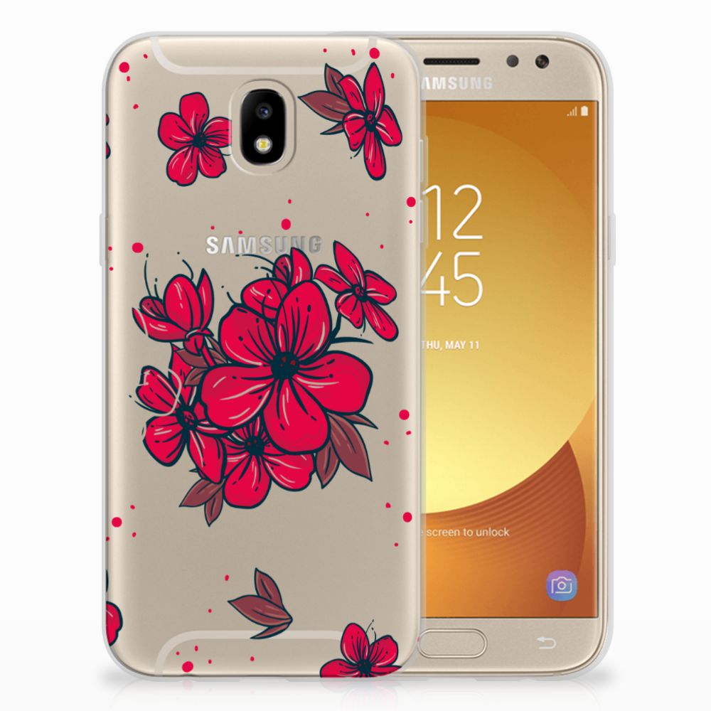 Samsung Galaxy J5 2017 TPU Case Blossom Red