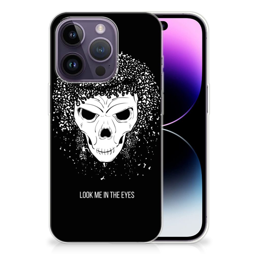 Silicone Back Case Apple iPhone 14 Pro Skull Hair B2C Telecom