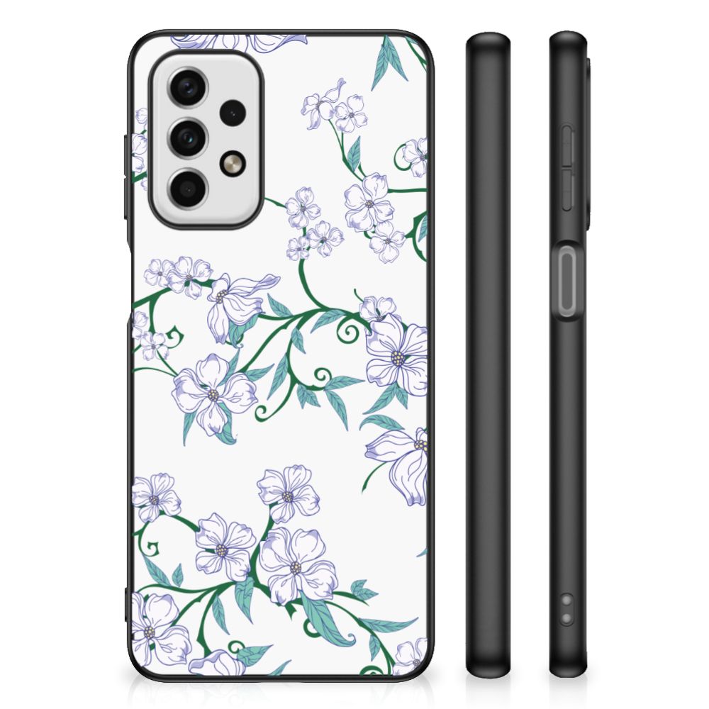 Samsung Galaxy A23 Uniek Bloemen Hoesje Blossom White B2C Telecom