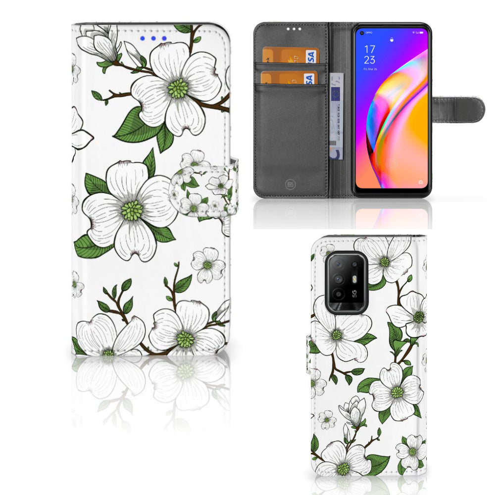 OPPO Reno5 Z | A94 5G Hoesje Dogwood Flowers