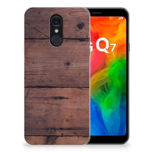 LG Q7 Bumper Hoesje Old Wood