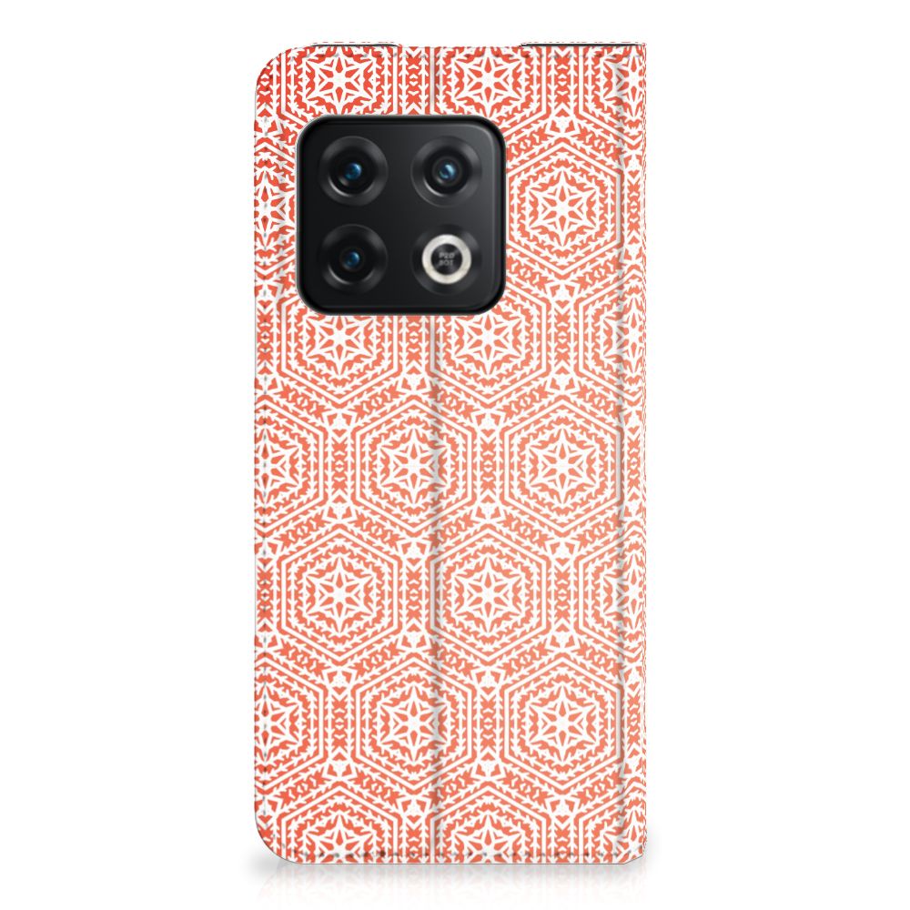 OnePlus 10 Pro Hoesje met Magneet Pattern Orange - B2C Telecom