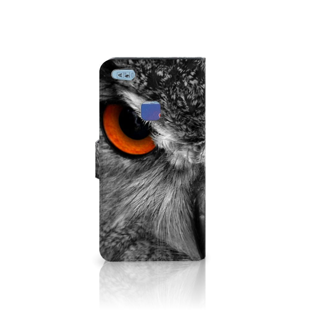 Huawei P10 Lite Telefoonhoesje met Pasjes Uil