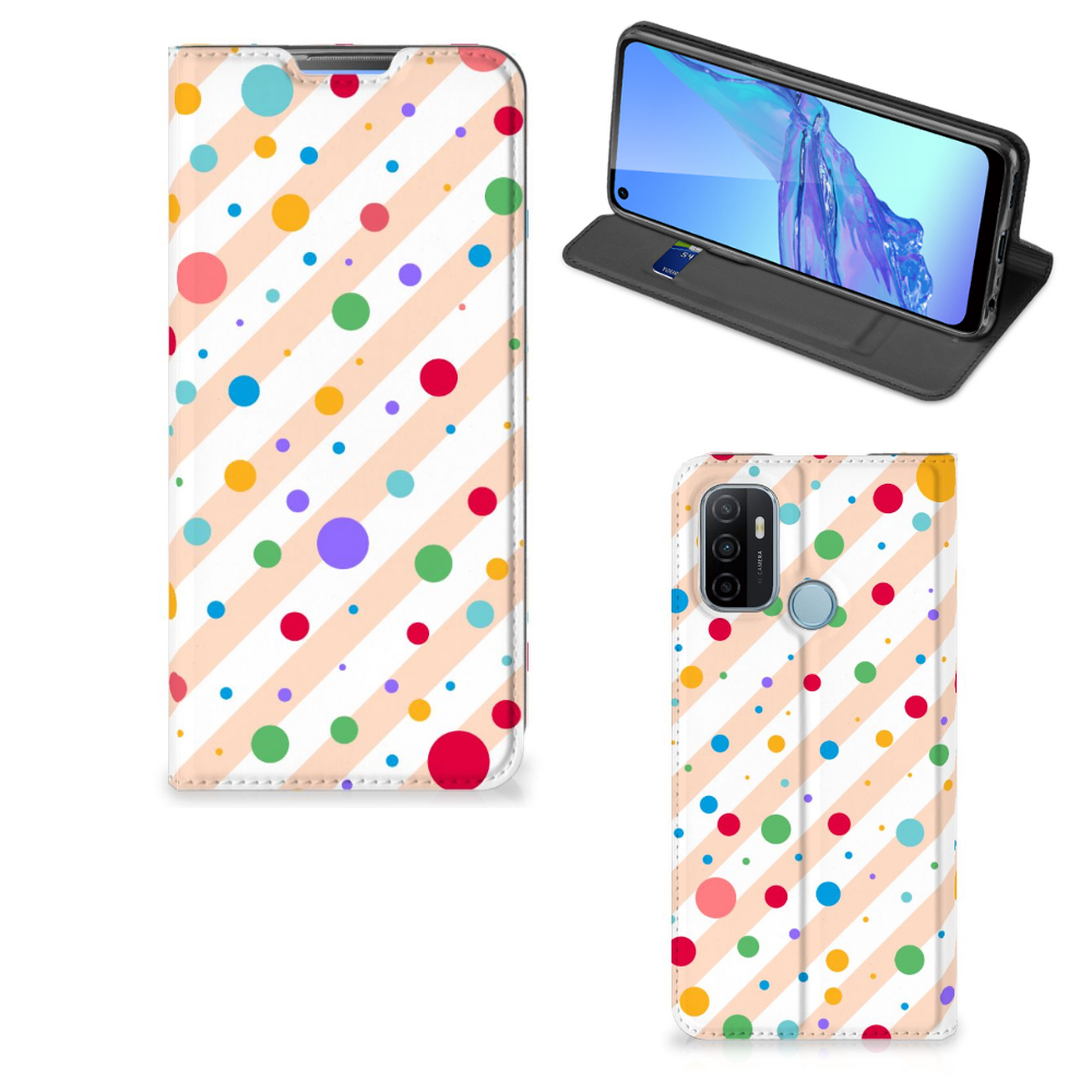 OPPO A53 | A53s Hoesje met Magneet Dots - B2C Telecom