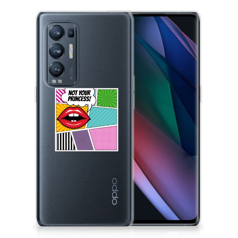 OPPO Find X3 Neo Silicone Back Cover Popart Princess B2C Telecom