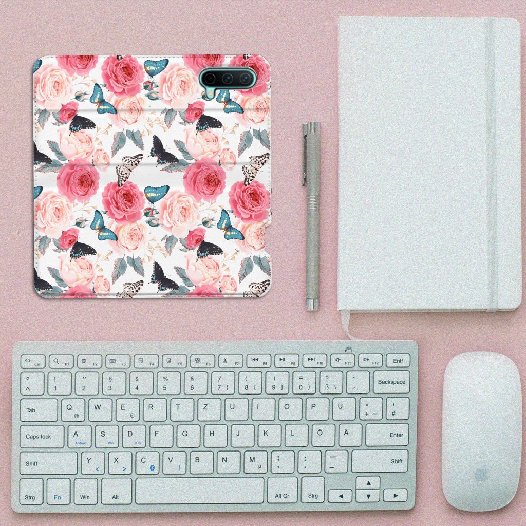 OnePlus Nord CE 5G Smart Cover Butterfly Roses - B2C Telecom