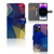 iPhone 15 Pro Max Book Case Polygon Dark met abstracte polygonen in warme kleuren. 🎨 Design en functionaliteit in één!