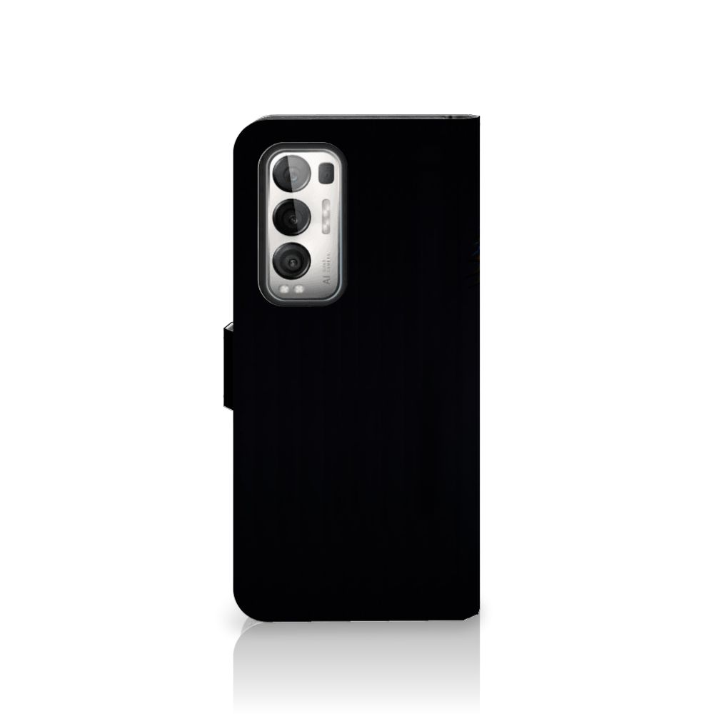 OPPO Find X3 Neo 5G Telefoonhoesje met Pasjes Papegaai